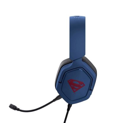 Obrázek TRUST sluchátka GXT 492SM CARUS Superman, PS5 Gaming Headset, modrá