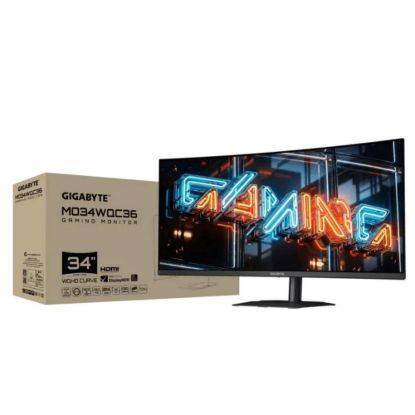 Obrázek GIGABYTE LCD - 34" Gaming monitor MO34 WQC36, OLED, 3440 x 1440 QHD, 360 Hz, 1.5M: 1, 300cd/ m2, 0.03 ms, 2xHDMI, 1xDP