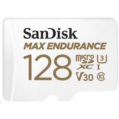 Obrázek SanDisk MicroSDHC karta 128 GB MAX Endurance + adaptér, 60, 000 hodin