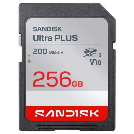Obrázek Sandisk Ultra PLUS SDXC karta 256 GB UHS- I, V10, U1, C10, (200MB/ s)