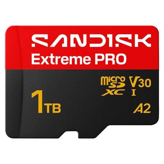 Obrázek SanDisk micro SDXC Extreme PRO 1 TB UHS- I U3 (250R/ 170 W MB/ s, UHS- I U3 V30) + adaptér