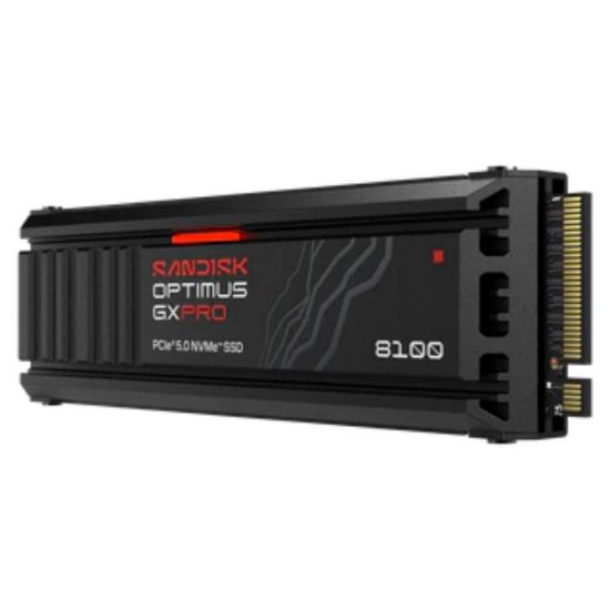 Obrázek SANDISK SSD OPTIMUS GX PRO 8100 NVMe 4 TB PCIe, Gen4, (R: 14900, W: 14000MB/ s), s chladičem