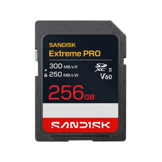 Obrázek SanDisk SDXC karta 256 GB Extreme PRO (R: 300/ W: 250 MB/ s, Class 10, UHS- II, V60)