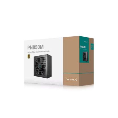 Obrázek DEEPCOOL zdroj PN850, 850 W, 120 mm, plně modulární, ATX 3.1, 80+ Gold, černá