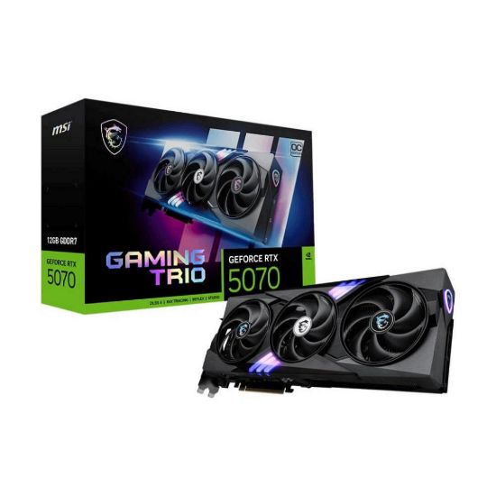 Obrázek MSI VGA NVIDIA GeForce RTX 5070 12G GAMING TRIO OC, RTX 5070, 12 GB GDDR7, 3xDP, 1xHDMI