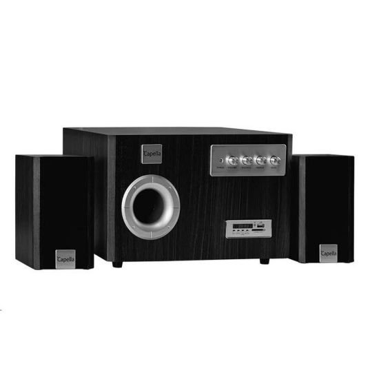 Obrázek Orava Capella- 1B aktivní 2.1 reproduktorový systém, Bluetooth, FM rádio, USB/ SD, 60 W RMS