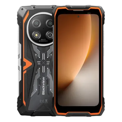 Obrázek BLACKVIEW Rugged ROCK 2 5G 6.67" ORANGE,HD+ 1640x720,12+256GB,T8100 Octa-Core 2.2GHz,13MP/16MP,NFC,15000mAh,Android 16