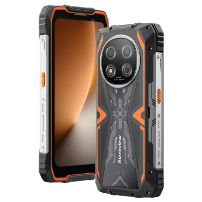Obrázek BLACKVIEW Rugged ROCK 2 5G 6.67" ORANGE,HD+ 1640x720,12+256GB,T8100 Octa-Core 2.2GHz,13MP/16MP,NFC,15000mAh,Android 16
