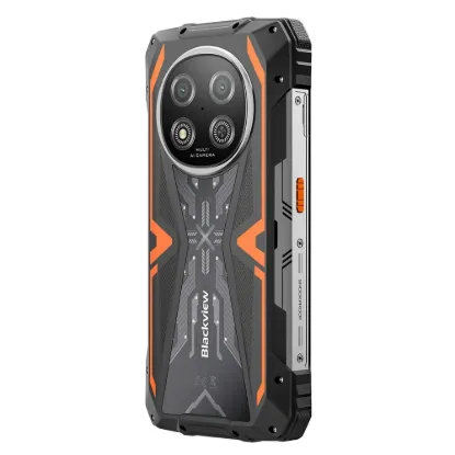 Obrázek BLACKVIEW Rugged ROCK 2 5G 6.67" ORANGE,HD+ 1640x720,12+256GB,T8100 Octa-Core 2.2GHz,13MP/16MP,NFC,15000mAh,Android 16
