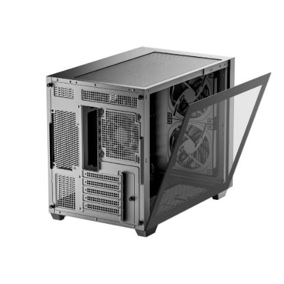 Obrázek DEEPCOOL Case CG330 MESH 3F, mATX, Průhledná bočnice, 1 x 120mm ARGB, 2 x 140mm ARGB, černá