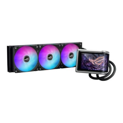 Obrázek ASUS vodní chladič CPU AIO ROG RYUO IV 360 ARGB, 3 x 120mm, LGA1851, AM5, černá