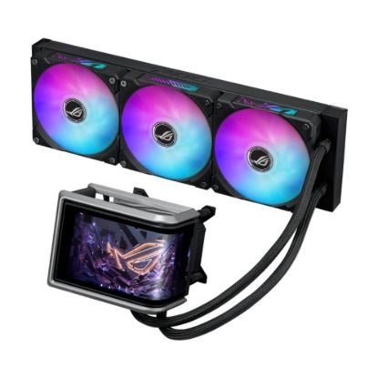 Obrázek ASUS vodní chladič CPU AIO ROG RYUO IV 360 ARGB, 3 x 120mm, LGA1851, AM5, černá