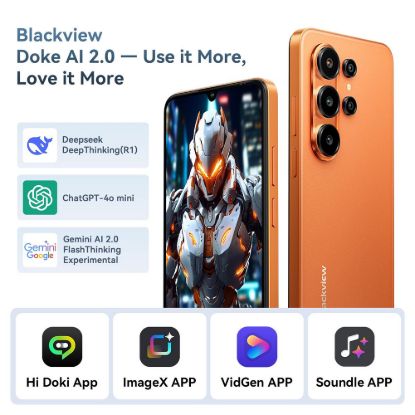 Obrázek BLACKVIEW WAVE 10 LTE 6.88" BLACK,HD IPS 720x1640,8+128GB,UMS9230E Octa Core 1.6GHz,13MP/32MP,FaceID,5000mAh,Android 16