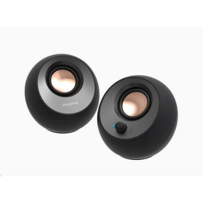 Obrázek Creative PEBBLE V3, stolní 2.0 reproduktory s USB- C a Bluetooth 5.0 - černé