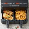 Obrázek Cosori Dual Basket horkovzdušná fritéza 8, 5 L, keramika