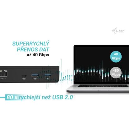 Obrázek i- tec Thunderbolt 4 Intelligent Dual Display Docking Station, Power Delivery 90 W