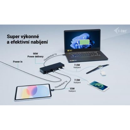 Obrázek i- tec Thunderbolt 4 Intelligent Dual Display Docking Station, Power Delivery 90 W