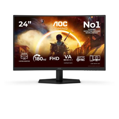 Obrázek AOC MT VA LCD WLED 23, 6" C24G42FE - VA panel, 1920 x 1080, 180 Hz, 0, 5 ms, HDMI, DP, Zakřivený