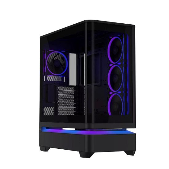 Obrázek ASUS case PRIME AP304 TG ARGB BLACK, ATX, Průhledná bočnice, 4 x 120mm ARGB, černá