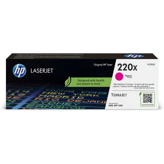 Obrázek HP 220X Original Magenta LaserJet Toner Cartridge (5, 500 pages)