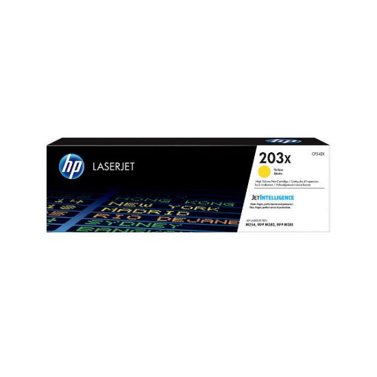 Obrázek HP 203X High Yield Yellow Original LaserJet Toner Cartridge (2, 500 pages)