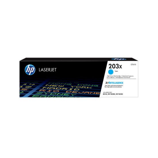 Obrázek HP 203X High Yield Cyan Original LaserJet Toner Cartridge (2, 500 pages)