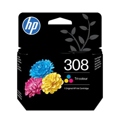 Obrázek HP 308 Tri- color Original Ink Cartridge (120 pages)