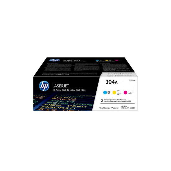 Obrázek HP 304A CMY 3- pack LJ Toner Cart, CF372AM (2, 800 / 2, 800 / 2, 800 pages)