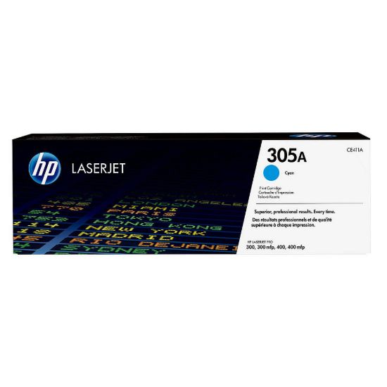 Obrázek HP 305A Cyan LJ Toner Cart, CE411A (2, 600 pages)