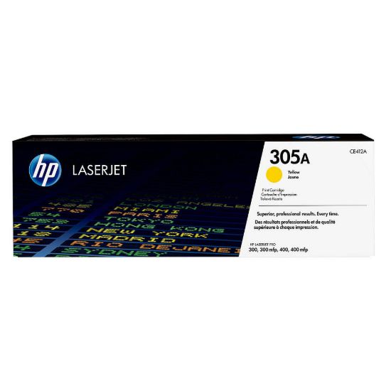 Obrázek HP 305A Yellow LJ Toner Cart, CE412A (2, 600 pages)