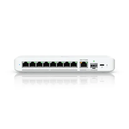 Obrázek Ubiquiti UniFi Switch Flex 2.5G (USW-Flex-2.5G-8), 8-Port 2.5Gbt, 1x 10GbE RJ45/SFP+, PoE-in, USB-C