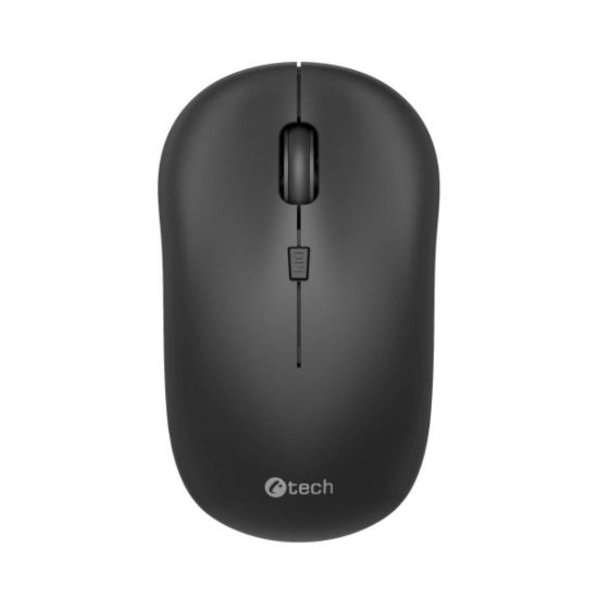 Obrázek C- TECH myš WLM- 09, Dual mode, bezdrátová, BT5.0 + 2, 4GHz, 1600DP I, černá