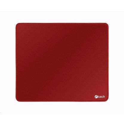 Obrázek C- TECH Podložka pod myš MP- 01, červená, 320 x 270x4mm, obšité okraje