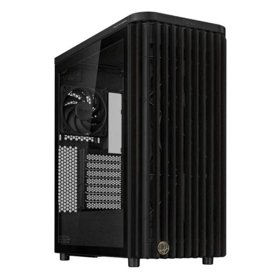 Obrázek BAZAR ASUS case PROART PA401 WOOD TG, Mid Tower, ATX, 1xUSB- C Gen2 x 2, 2xUSB 3.0, 2x 160mm Fan, černá - Komplet