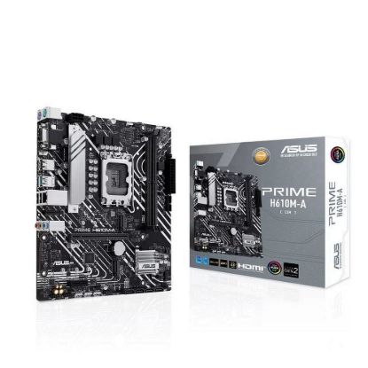 Obrázek BAZAR - ASUS MB Sc LGA1700 PRIME H610M- A- CSM, Intel H610, 2xDDR5, 1xDP, 1xHDMI, 1xVGA, mATX (Bez příslušenství)