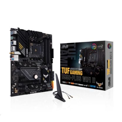 Obrázek BAZAR - ASUS MB Sc AM4 TUF GAMING B550- PLUS (WI- FI) II, AMD B550, 4xDDR4, 1xDP, 1xHDMI, WI- FI - (Bez příslušenství)
