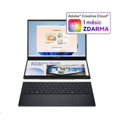 Obrázek ASUS NTB Zenbook Duo (UX8406CA- OLED457 WZ), Ultra 7 255H, 14.0" 1920 x 1200, 16 GB, 1 TB SSD, Arc Graphics, W11H, Gray