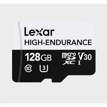 Obrázek Lexar microSDXC High- Endurance UHS- I/ U3/ 10 R100/ W45 (V30) 128 GB