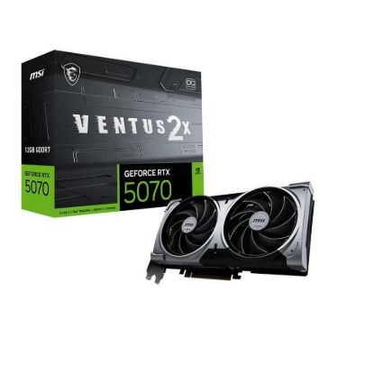 Obrázek MSI VGA NVIDIA GeForce RTX 5070 12G VENTUS 2X OC, RTX 5070, 12 GB GDDR7, 3xDP, 1xHDMI