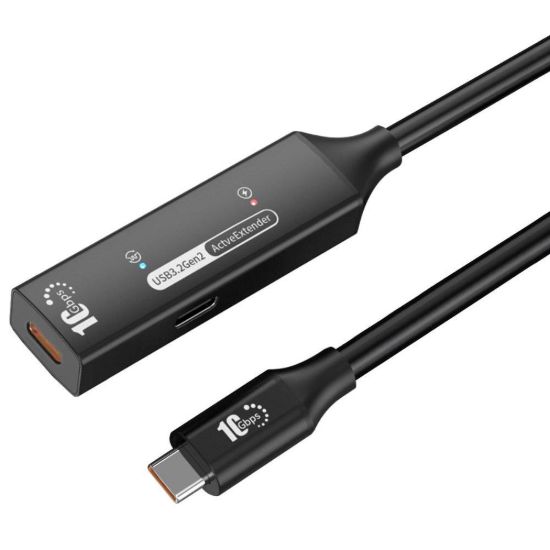Obrázek PremiumCord USB- C 3.2 Gen 2 repeater a prodlužovací kabel Male- Female, 10Gbps Aluminium 7m