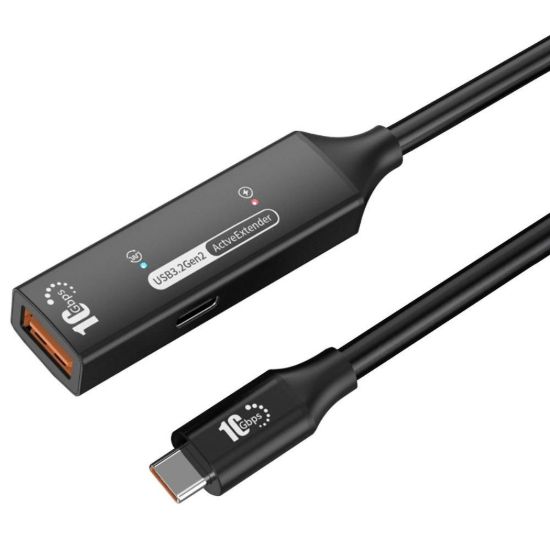 Obrázek PremiumCord USB 3.2 Gen 2 repeater a prodlužovací kabel C- Male- A- Female, 10Gbps Aluminium 7m