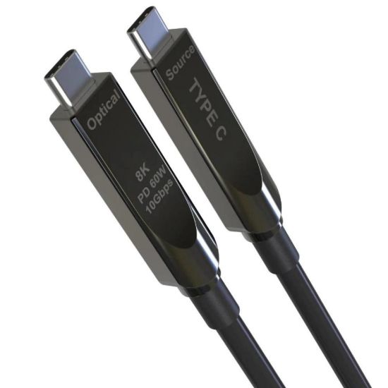 Obrázek PREMIUMCORD Kabel USB- C GEN2 AOC DP1.4 8K@60 Hz a 4K@144 Hz 10Gbps, 10m