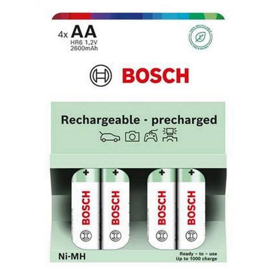 Obrázek Bosch HR6B4P2600/ 00 AA 2600mAh Ni- MH Ready to Use (Blistr 4 ks)