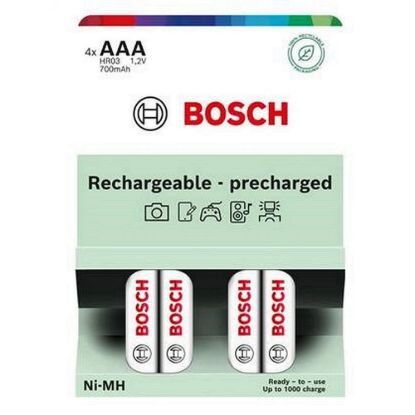 Obrázek Bosch HR03B4P700/ 00 AAA 700mAh Ni- MH Ready to Use (Blistr 4 ks)
