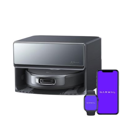 Obrázek Narwal Flow2 compact station - AI robotický vysavač s pásovým mopem a samočistící stanicí s napojením na odpad