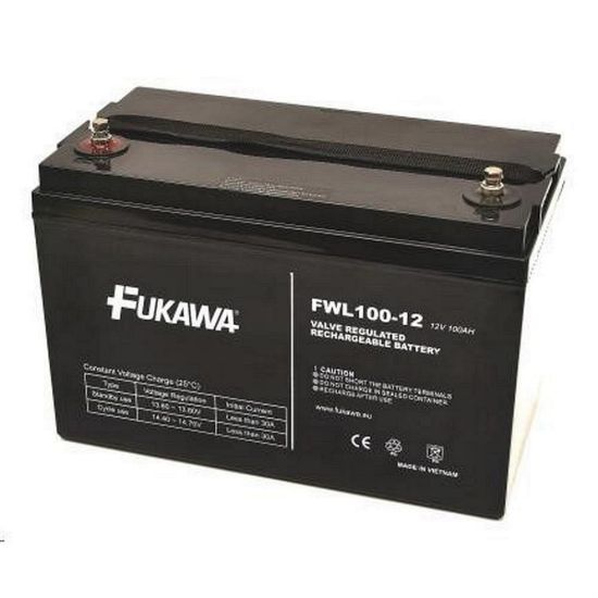 Obrázek Baterie - FUKAWA FWL 100- 12 (12V/ 100Ah - M8), životnost 10let
