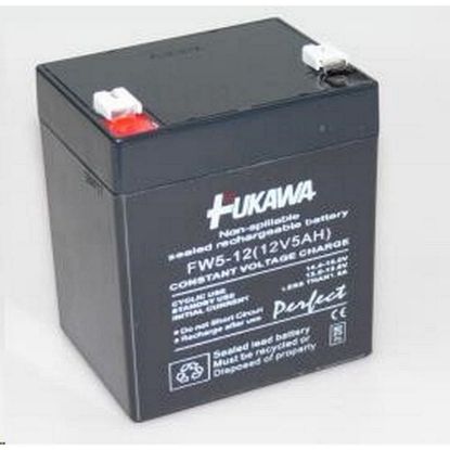 Obrázek Baterie - FUKAWA FW 5- 12 U (12V/ 5Ah - Faston 250), životnost 5let
