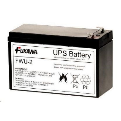 Obrázek Baterie - FUKAWA FWU- 2 náhradní baterie za RBC2 (12V/ 7, 2Ah, Faston 250), životnost 5let