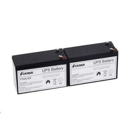 Obrázek Baterie - FUKAWA FWU- 22 sada baterií za RBC22 (12V/ 7Ah, 2ks)
