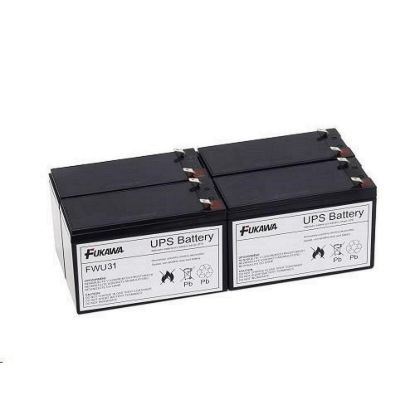 Obrázek Baterie - FUKAWA FWU- 31 sada baterií za RBC31 (12V/ 7Ah, 4ks)